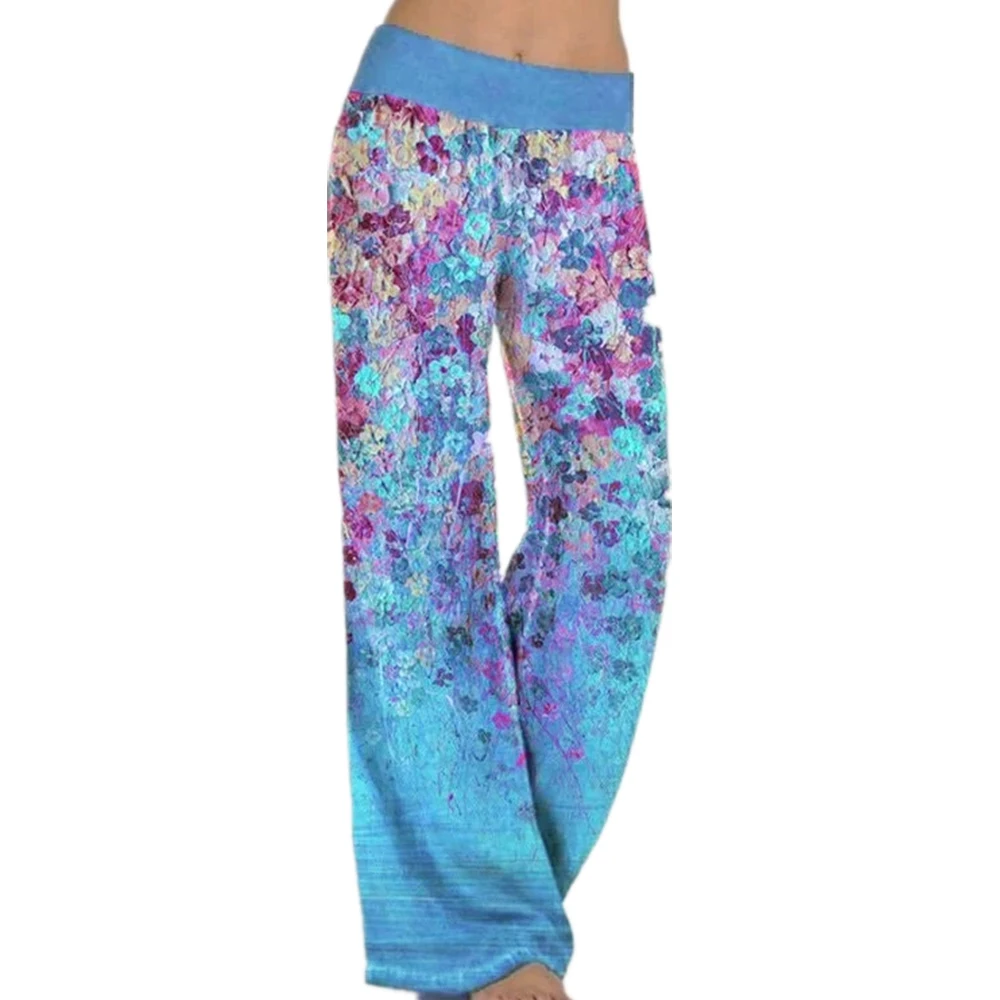 Women Floral Printed Casual Pants Summer Loose Wide Leg Lounge Long Pants Ladies Cotton Elastic Waist Full Length Trouser D30
Women Floral Printed Casual Pants Summer Loose Wide Leg Lounge Long Pants Ladies Cotton Elastic Waist Full Length Trouser D30