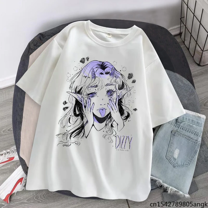 Casual White Cartoon Funny Girl Printed Streetwear Women T Shirt Short Sleeve Fashion Hip Hop Clothes
Casual White Cartoon Funny Girl Printed Streetwear Women T Shirt Short Sleeve Fashion Hip Hop Clothes