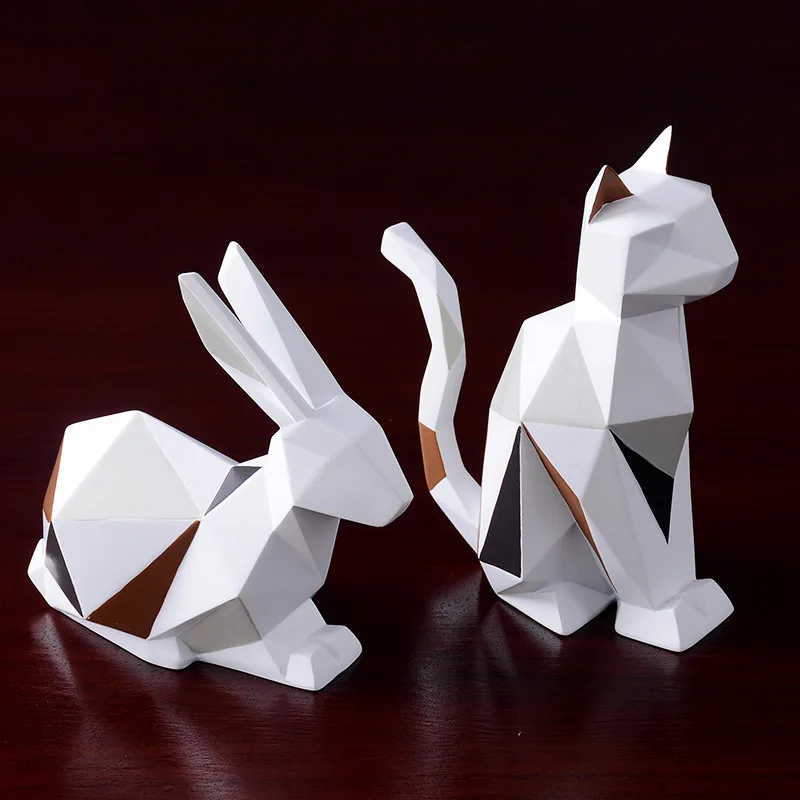 Nordic Modern Minimalist Geometric Animal Ornaments Cat Rabbit Creative Living Room TV Cabinet Office Desktop Soft Decorations
Nordic Modern Minimalist Geometric Animal Ornaments Cat Rabbit Creative Living Room TV Cabinet Office Desktop Soft Decorations