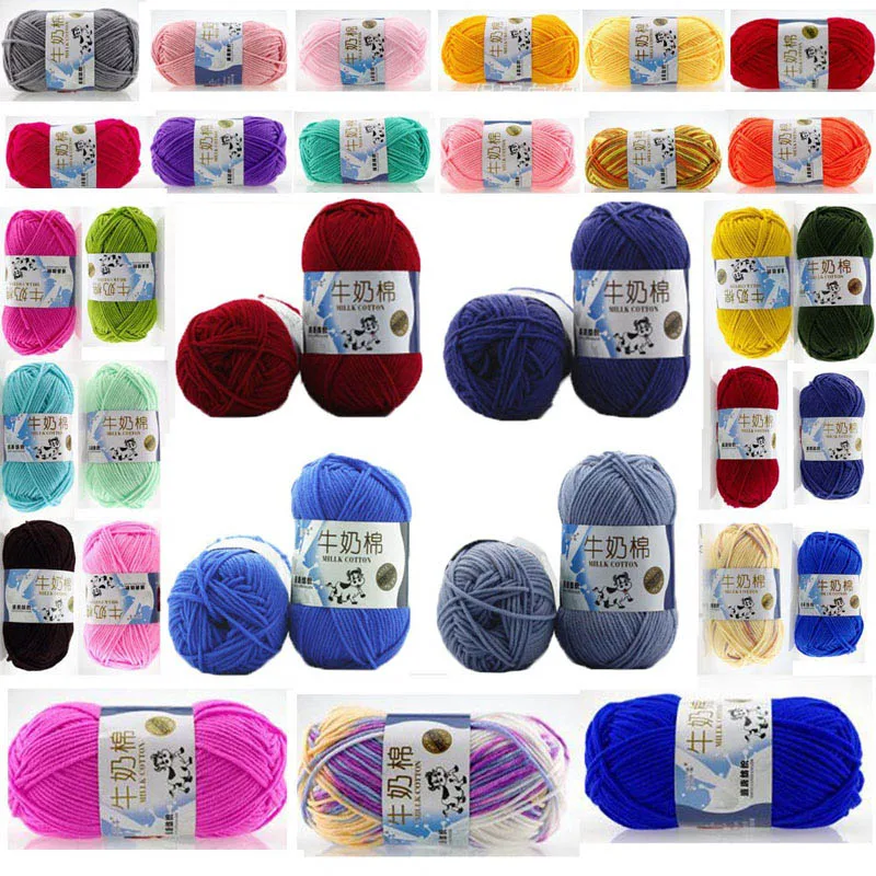 10Pcs 50g/ball Yarn For Knitting Soft Wool Yarn 5 plys Baby Milk Cotton knit Yarn Hand Knitting Crochet Thread Line Handmade
10Pcs 50g/ball Yarn For Knitting Soft Wool Yarn 5 plys Baby Milk Cotton knit Yarn Hand Knitting Crochet Thread Line Handmade