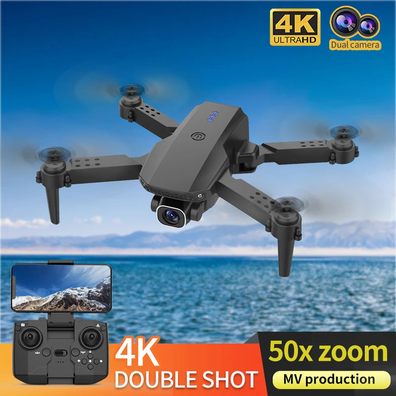 

K5 Mini Drone 4k HD Dual Camera Visual Positioning 1080P WiFi Fpv Drone Height Preservation Rc Quadcopter VS XT6 K9 Drones