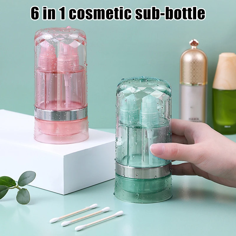 6 In 1 Multifunction Refillable Bottles Travel Dispenser Shampoo Lotion Shower Gel Dispenser Bottle Portable Cosmetic Container
6 In 1 Multifunction Refillable Bottles Travel Dispenser Shampoo Lotion Shower Gel Dispenser Bottle Portable Cosmetic Container