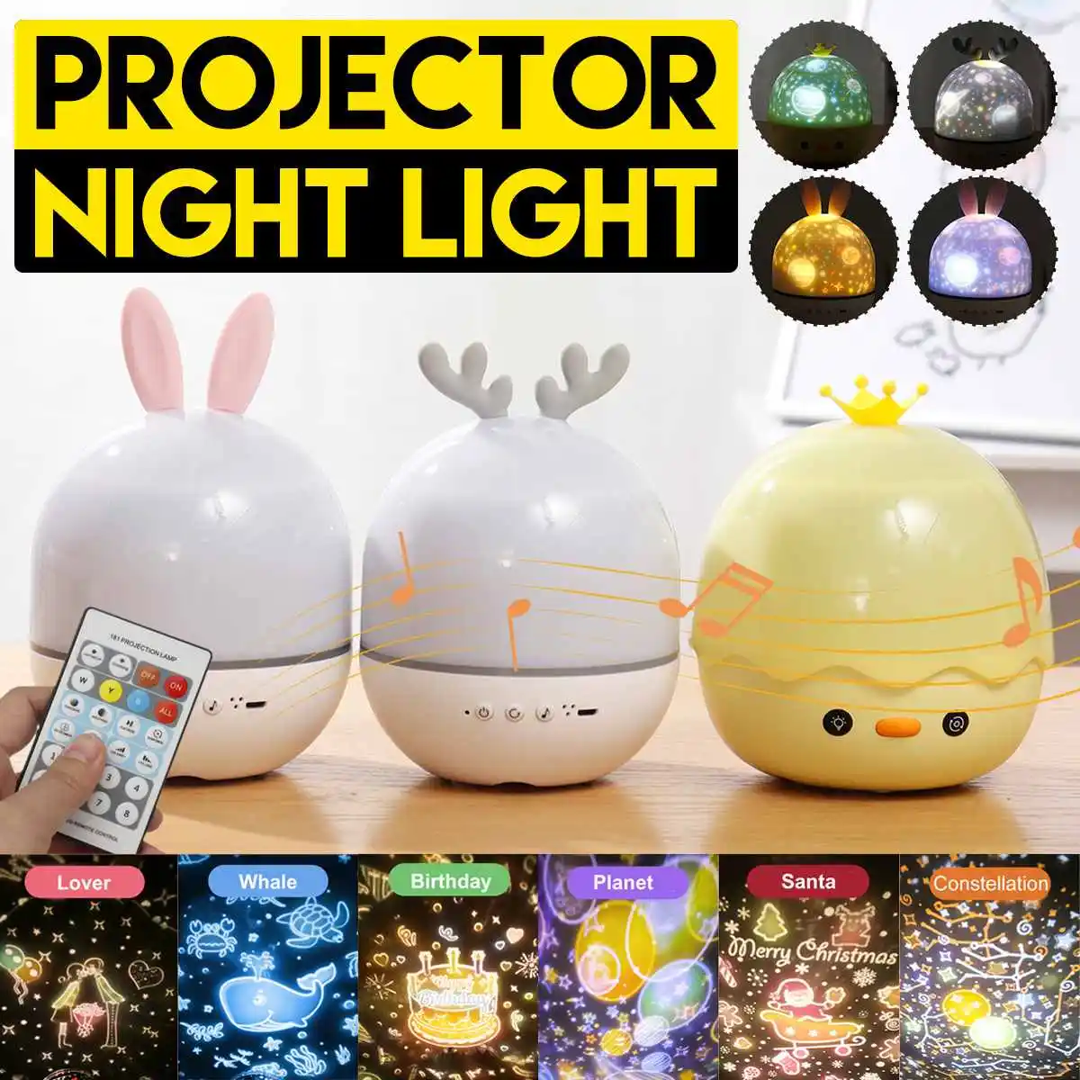 1200mAh Music Projector Night Light USB Chargeable Universe Starry Sky Rotate LED Lamp Colorful Flashing Star Kids Baby Gift
1200mAh Music Projector Night Light USB Chargeable Universe Starry Sky Rotate LED Lamp Colorful Flashing Star Kids Baby Gift