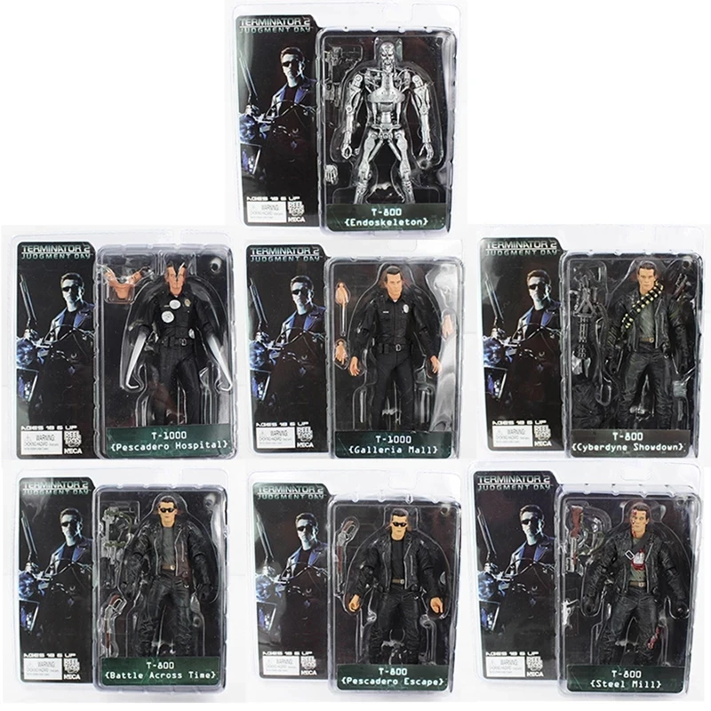 NECA Терминатор T 800 1000 эндоскелет ПВХ движущаяся фигурка Коллекционная модель