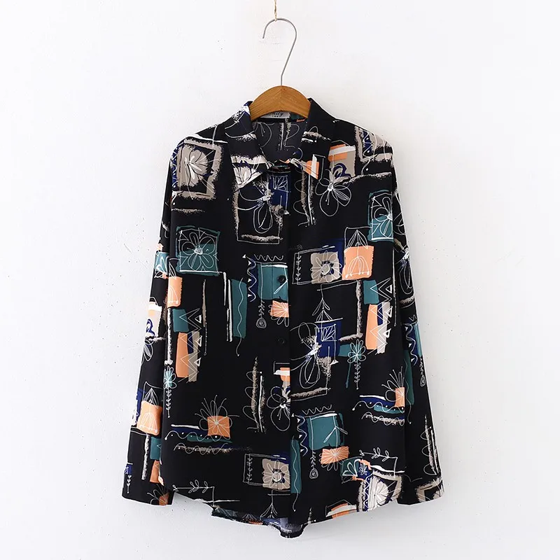 Women Print Loose Blouses Fashion Long Sleeve Blouses Fashion Vintage Shirts
Women Print Loose Blouses Fashion Long Sleeve Blouses Fashion Vintage Shirts