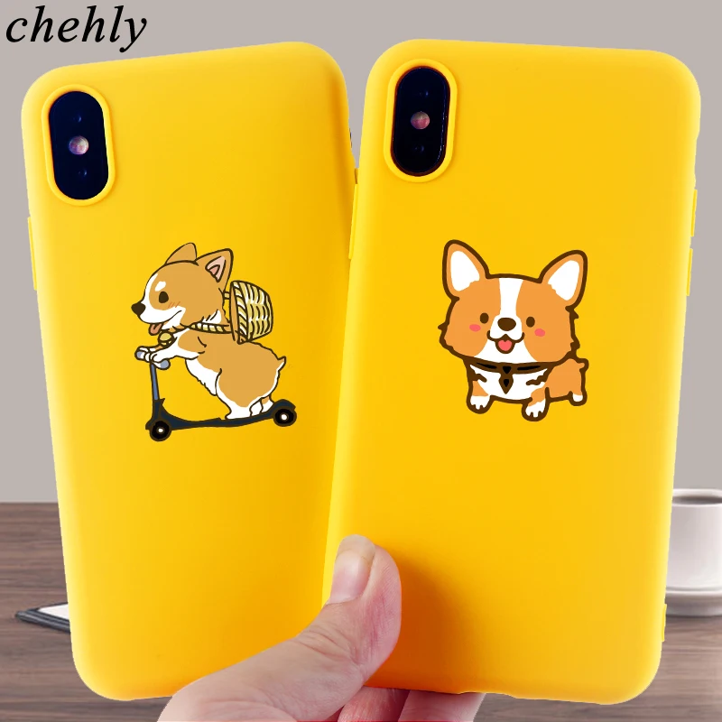 Чехол для телефона Corgi IPhone 6s 7 8 11 12 Plus Pro Mini X XS MAX XR SE модные чехлы мягкие силиконовые