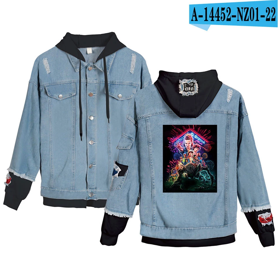Trendy Creative Stranger Things Jackets Men/women with Two Unofficial Imitation Sweatshirt Young People cool Denim Men Pullovers
Trendy Creative Stranger Things Jackets Men/women with Two Unofficial Imitation Sweatshirt Young People cool Denim Men Pullovers