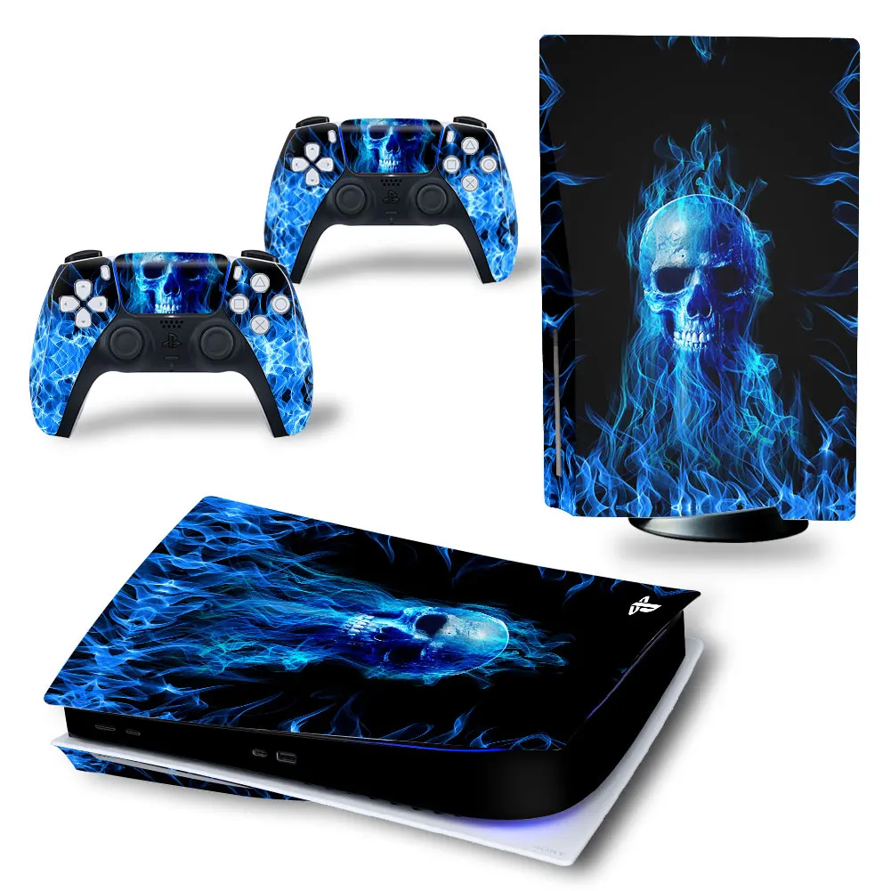 Череп для ps5 цифровая наклейка Новое поступление дизайн черепа PS5 контроллер