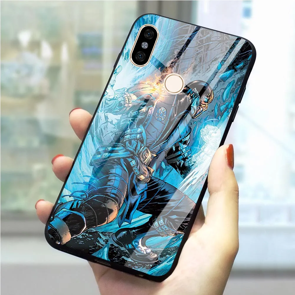 Чехол для телефона Mortal Kombat из закаленного стекла Xiaomi Mi A2 Case A1 8 Lite 9 F1 Note 5 6 7 Pro Redmi 4X 6A