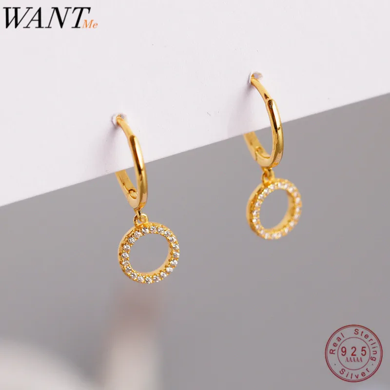 WANTME Real 100% 925 Sterling Silver Minimalist Round Pendant Studs Earring for Women Wedding Hoop Fine Jewelry Accessories Gift
WANTME Real 100% 925 Sterling Silver Minimalist Round Pendant Studs Earring for Women Wedding Hoop Fine Jewelry Accessories Gift