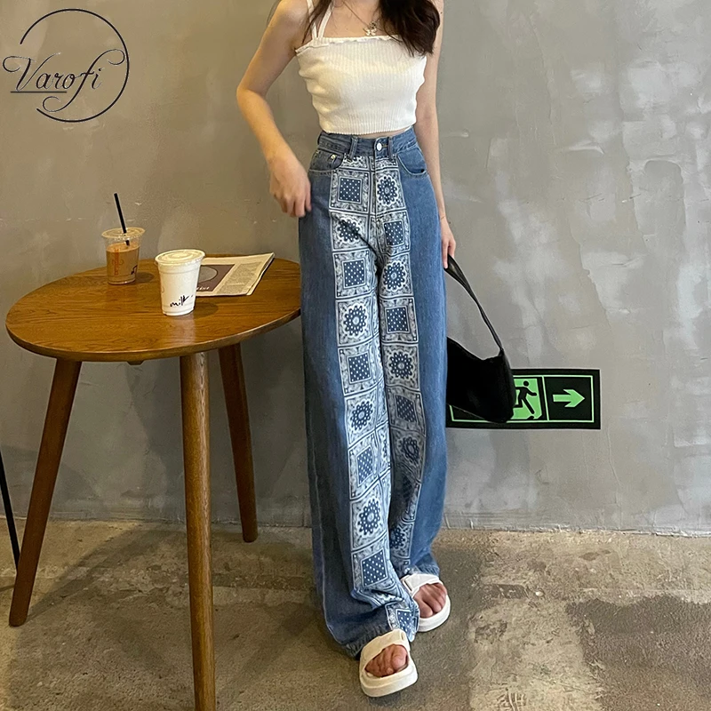 Varofi Splice loose jeans woman dad pants street straight leg wide mop pants patchwork jeans high waisted jeans wide leg jeans
Varofi Splice loose jeans woman dad pants street straight leg wide mop pants patchwork jeans high waisted jeans wide leg jeans