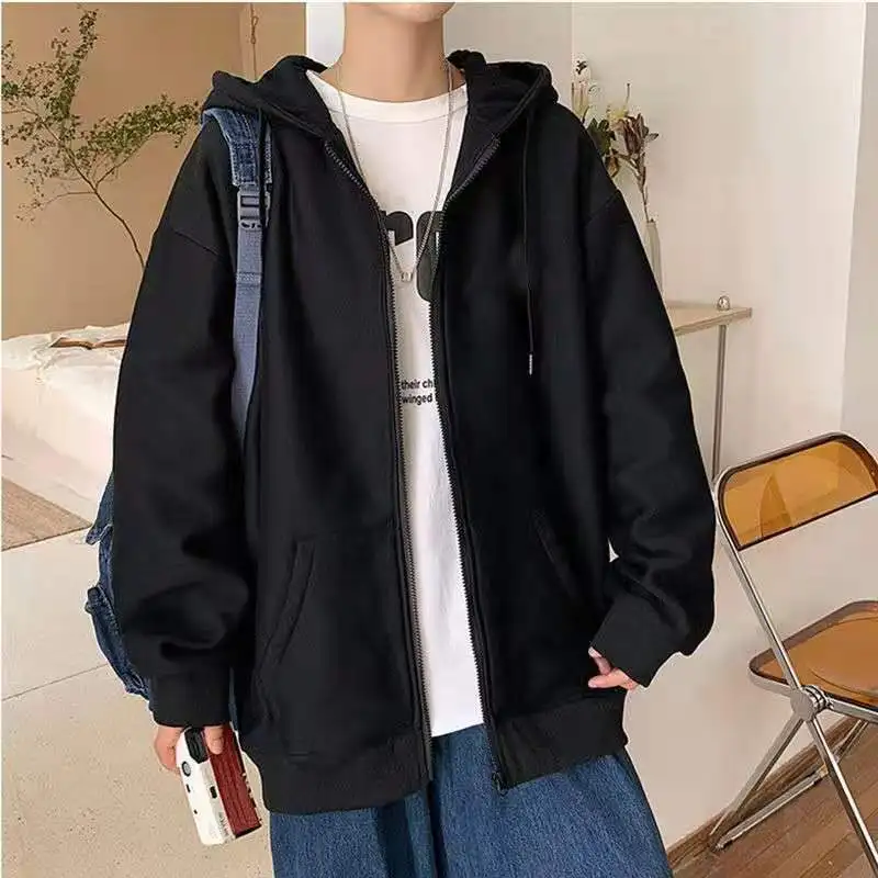 Hooded Coats Casual Zipper Sweatshirts Women Men Zip Up Hoodie Warm Fleece Black Grey Tracksuit Drawstring Pocket Colthing Cheap
Hooded Coats Casual Zipper Sweatshirts Women Men Zip Up Hoodie Warm Fleece Black Grey Tracksuit Drawstring Pocket Colthing Cheap