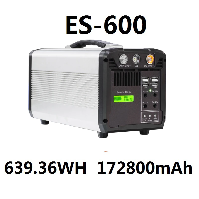 639.36Wh 172800mAh portable Solar Inverter Generator Outdoor Battery Charge Power Supply Energy Storage
639.36Wh 172800mAh portable Solar Inverter Generator Outdoor Battery Charge Power Supply Energy Storage
