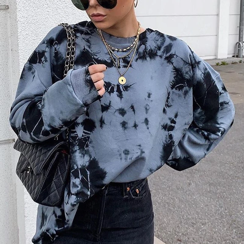 2021 Autumn Streetwear Women Clothes Tie Dye Sweatshirt Long Sleeve Vintage Harajuku Hoodie Pullovers Tops Letter Printed Sweats
2021 Autumn Streetwear Women Clothes Tie Dye Sweatshirt Long Sleeve Vintage Harajuku Hoodie Pullovers Tops Letter Printed Sweats