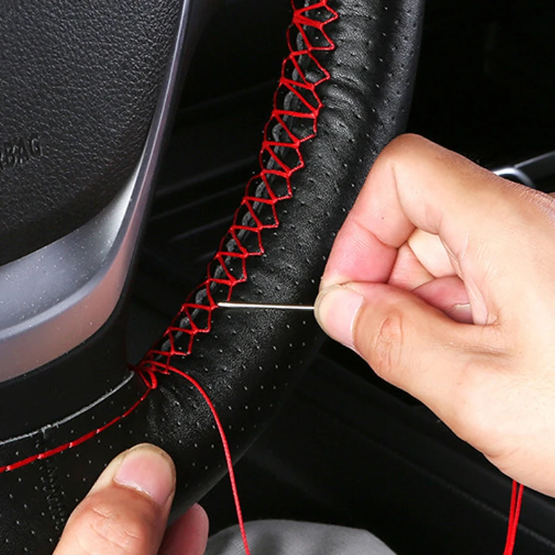 Car Styling Covers Car Steering Wheel Braid Cover Soft Texture Car Covers With Needles And Thread Artificial Leather
Car Styling Covers Car Steering Wheel Braid Cover Soft Texture Car Covers With Needles And Thread Artificial Leather