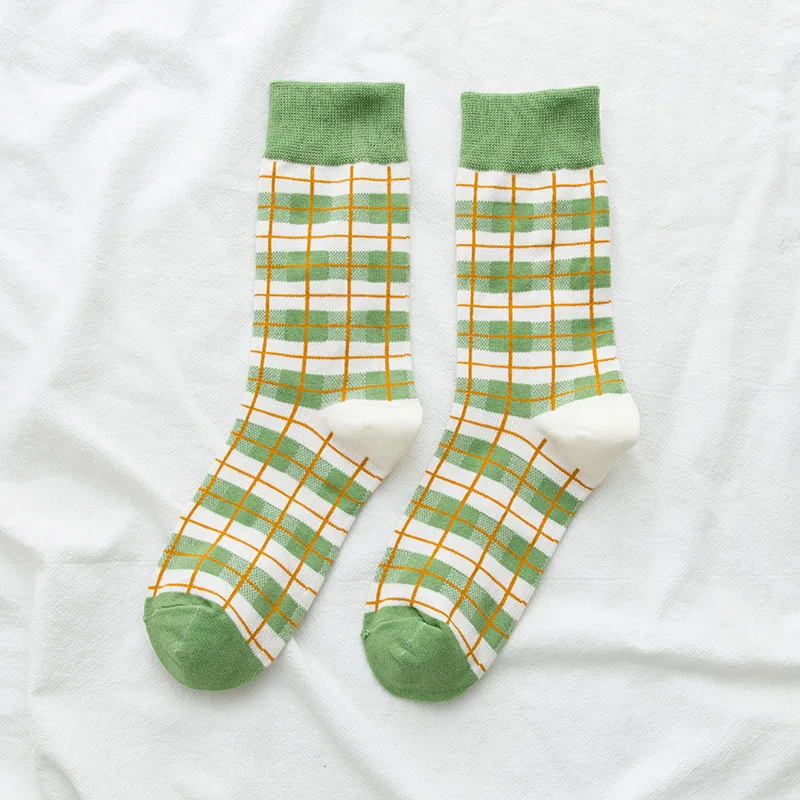 Socks Women Plaid Woman Sock Cotton Happy Colorful Standard High Sox High Quality Ladies Spring Autumn Trendy Lady Calcetines
Socks Women Plaid Woman Sock Cotton Happy Colorful Standard High Sox High Quality Ladies Spring Autumn Trendy Lady Calcetines