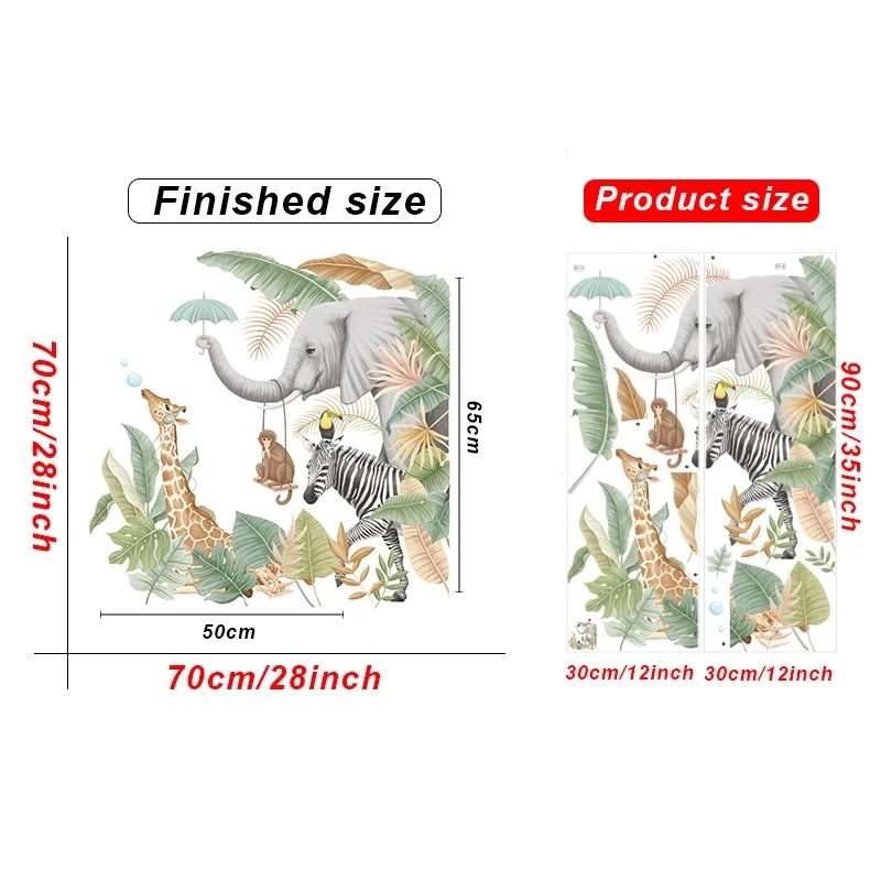 Nordic Plants Wall Stickers PVC StickerTropical Rainforest Animals Wall Decals For Living Room Bedroom Children Room Wall Decor
Nordic Plants Wall Stickers PVC StickerTropical Rainforest Animals Wall Decals For Living Room Bedroom Children Room Wall Decor