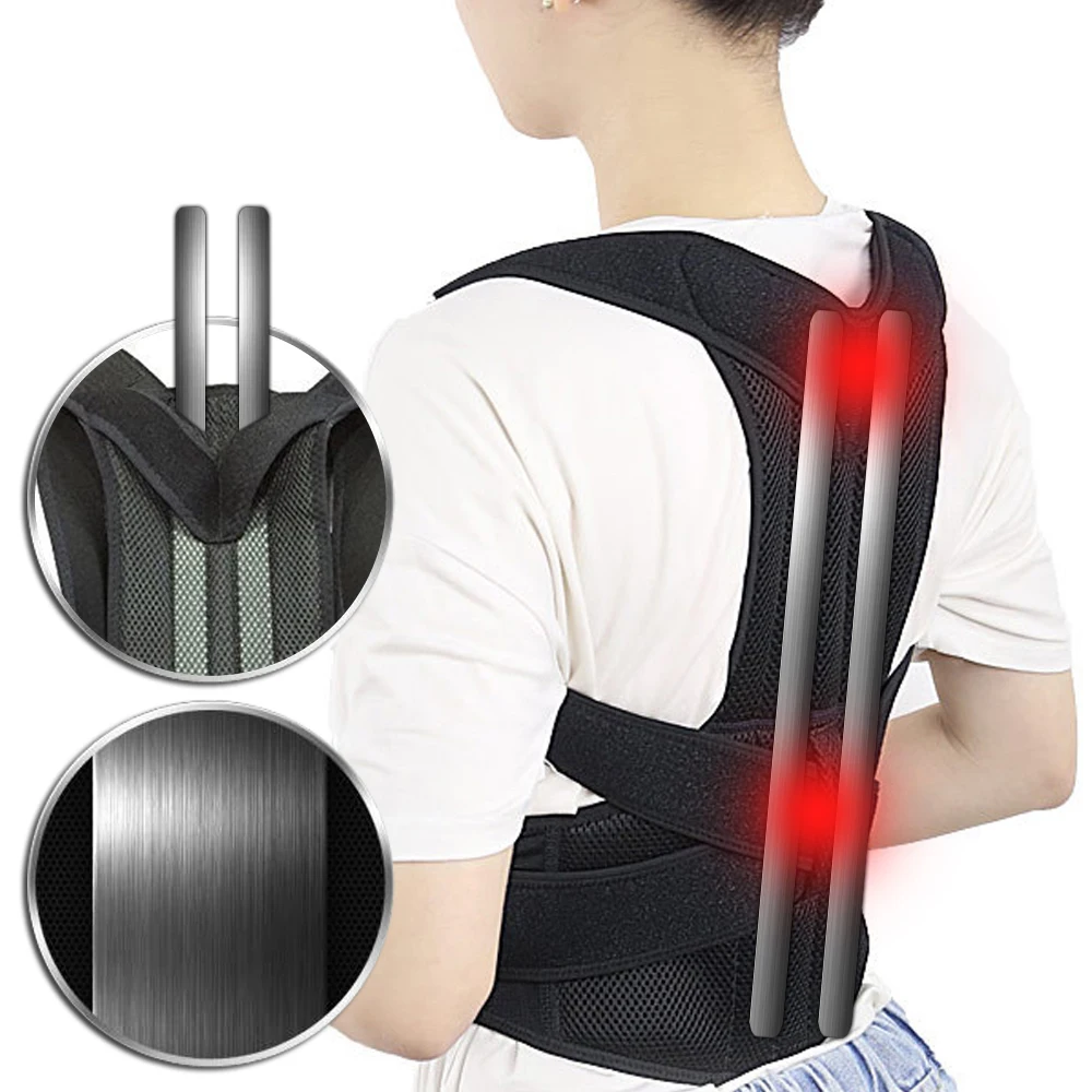 Alloy Bar Posture Corrector Shoulder Back Brace Clavicle Support Slouching Hunching Adjustable Trainer Waist Lumbar Orthopedic
Alloy Bar Posture Corrector Shoulder Back Brace Clavicle Support Slouching Hunching Adjustable Trainer Waist Lumbar Orthopedic