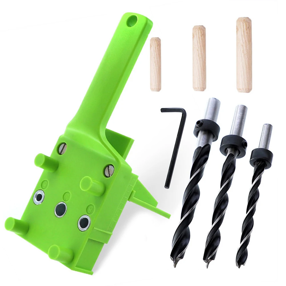 38pcs Wood Doweling Jig Punch Locator Drill Guide Handheld Woodworking Tools Pocket Hole Jig Kit Puncher for Wood Dowel Joints
38pcs Wood Doweling Jig Punch Locator Drill Guide Handheld Woodworking Tools Pocket Hole Jig Kit Puncher for Wood Dowel Joints