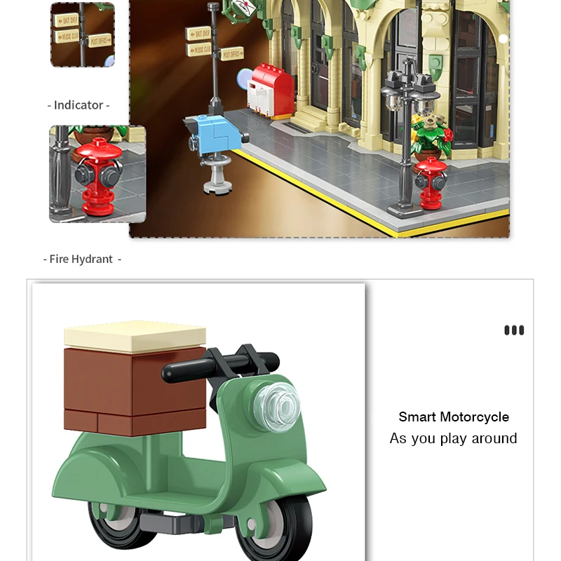 4226pcs Create Ideas Architectural Model Bricks Postal Assemble Set Educational Building Blocks Diy Holiday Gifts For Friends 
4226pcs Create Ideas Architectural Model Bricks Postal Assemble Set Educational Building Blocks Diy Holiday Gifts For Friends