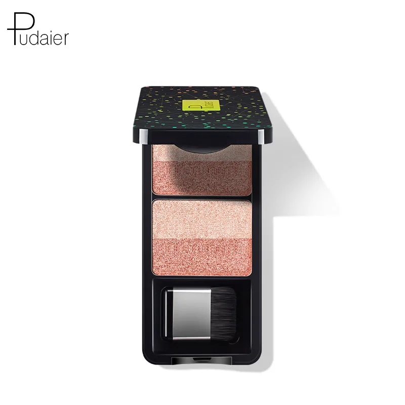 

Pudaier Pearlescent Stereo Dazzle Color Changing Double Color Eyeshadow Palette Makeup Goods Cosmetic Gift for Women Hot Selling