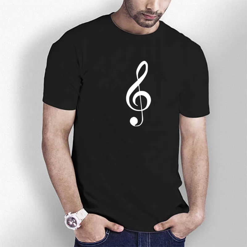 HT0057# Treble Clef Men's Tshirt Top Summer Shirt Fashion Cool O Neck Short Sleeve Tee
HT0057# Treble Clef Men's Tshirt Top Summer Shirt Fashion Cool O Neck Short Sleeve Tee