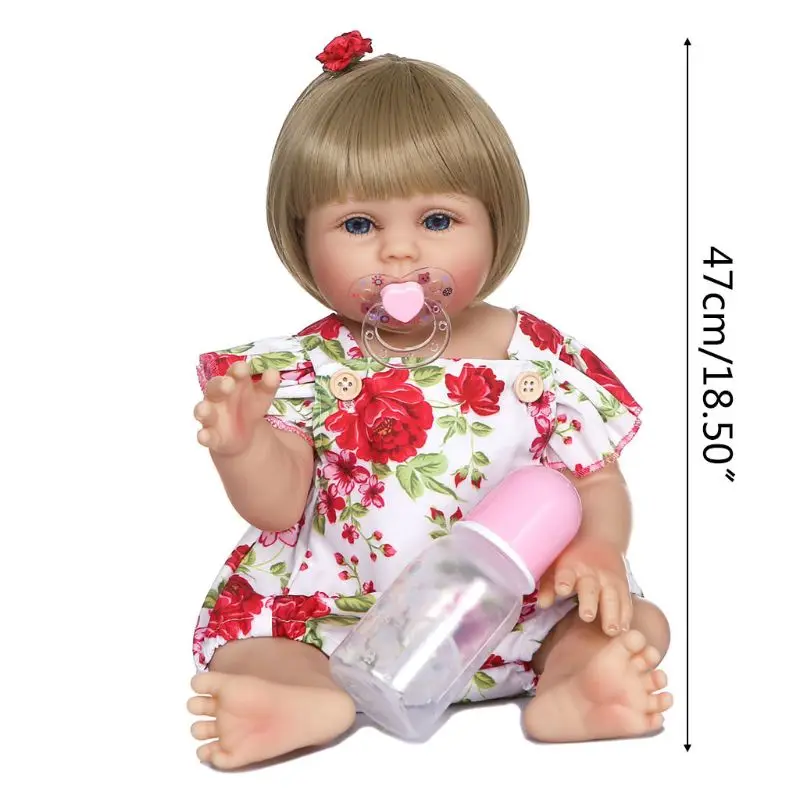 47cm Realistic Doll Full Soft Vinyl Toddler Babies Lifelike Flower Girl Accompany Toy Birthday Christmas Gifts
47cm Realistic Doll Full Soft Vinyl Toddler Babies Lifelike Flower Girl Accompany Toy Birthday Christmas Gifts