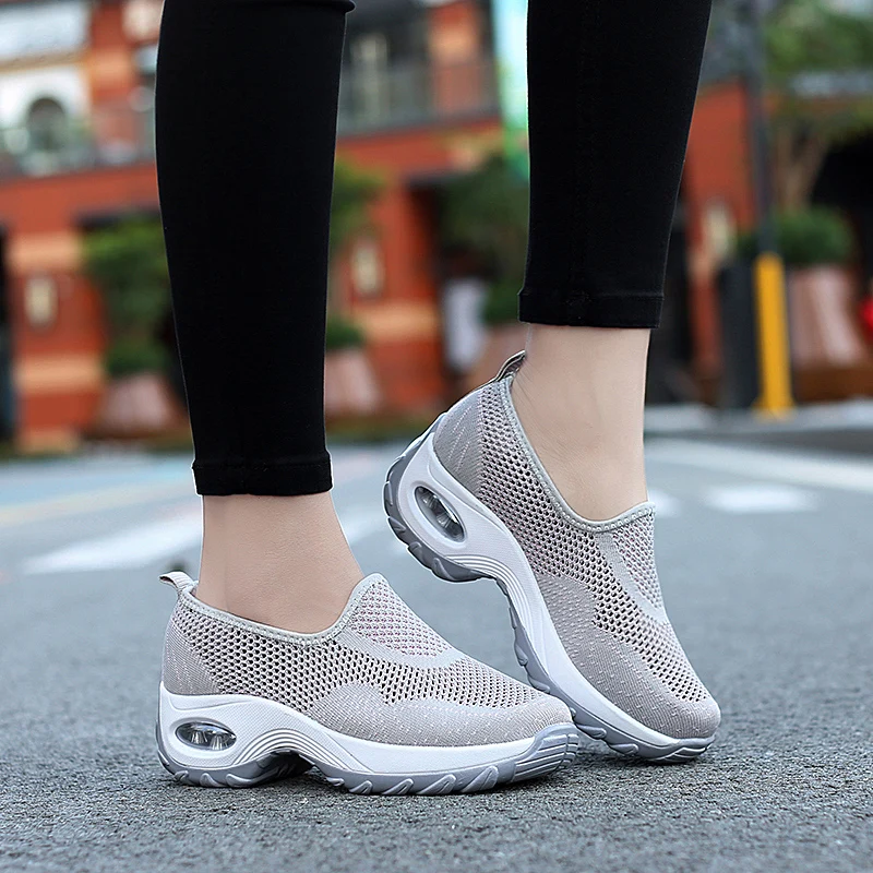 Custom Fashion Women's Fashion pink wedge workout Casual Running Shoes Lady's Breathable Mesh Fabric Soft Sneaker ladies
Custom Fashion Women's Fashion pink wedge workout Casual Running Shoes Lady's Breathable Mesh Fabric Soft Sneaker ladies