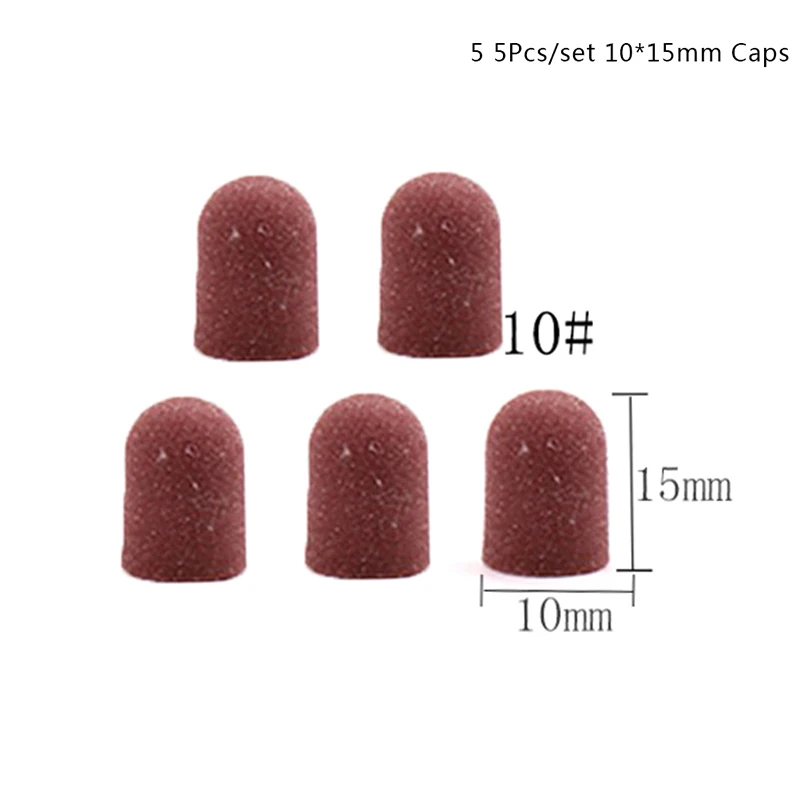 Electric Drill Accessories 1/5pcs/set Bit Manicure Tool Nail Sanding Caps Rubber Grip Pedicure Polishing Sand Block
Electric Drill Accessories 1/5pcs/set Bit Manicure Tool Nail Sanding Caps Rubber Grip Pedicure Polishing Sand Block