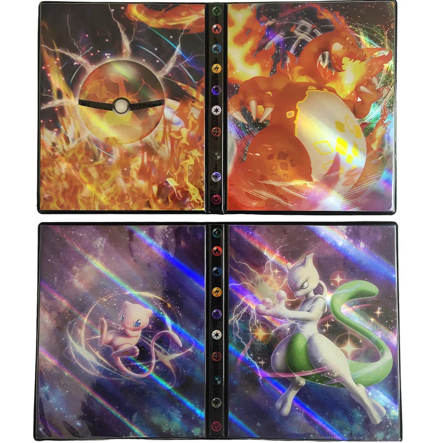 New Holo 160Pcs Pokemon Cards Book Album Mewtwo Charizard Holder Anime Card Book Capacity Binder Folder Collection Kid Toys Gift
New Holo 160Pcs Pokemon Cards Book Album Mewtwo Charizard Holder Anime Card Book Capacity Binder Folder Collection Kid Toys Gift