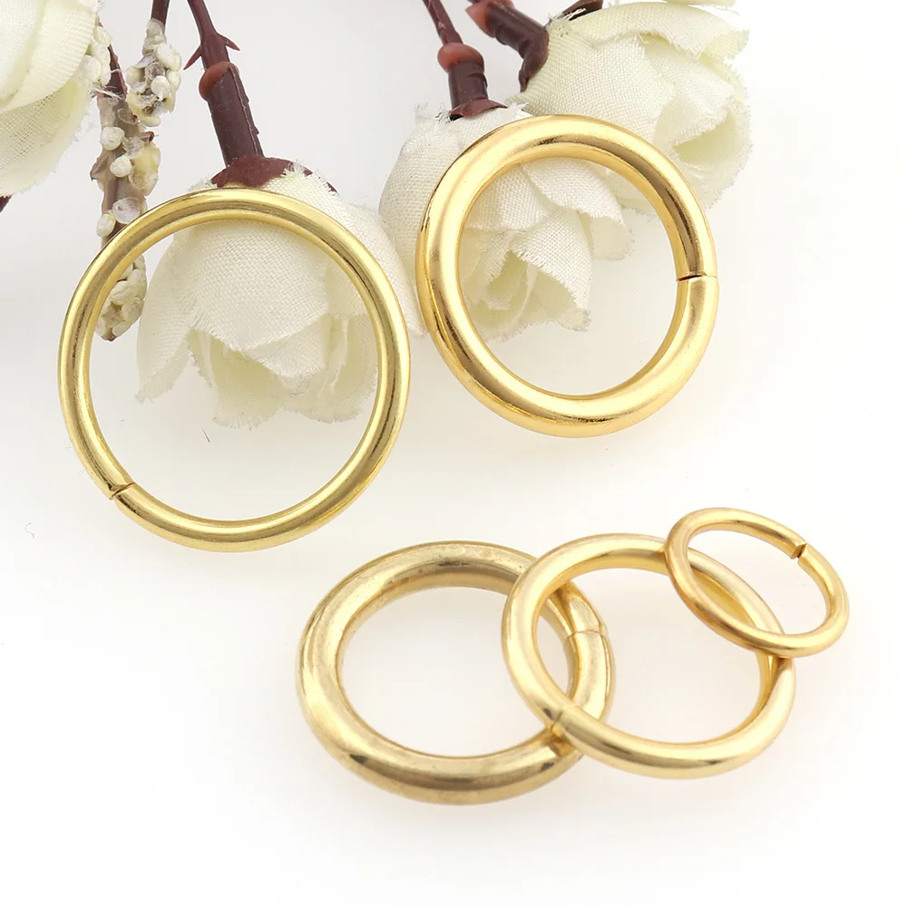 20pcs Gold O Rings Circle Connection Inner 13mm 19mm 21mm 25mm for Leather craft collar reigns Dog leads Handmade Craft
20pcs Gold O Rings Circle Connection Inner 13mm 19mm 21mm 25mm for Leather craft collar reigns Dog leads Handmade Craft