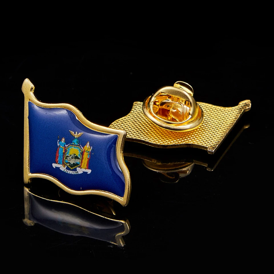 USA New York State Flag Lapel Pin MultiColor Pin Badge W/ Back Buttons Accessories
USA New York State Flag Lapel Pin MultiColor Pin Badge W/ Back Buttons Accessories