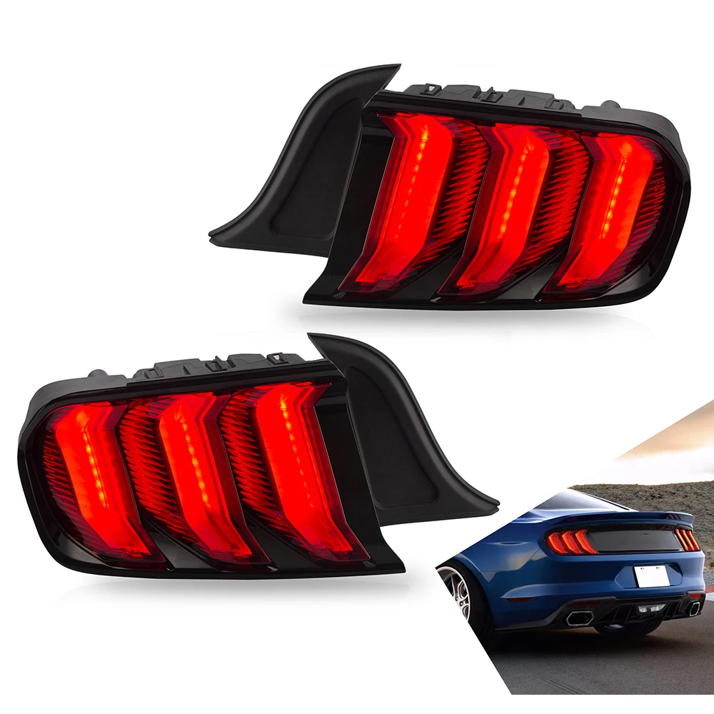 Replacement LED Tail Lamp for Mustang S550 US-Spec 2015-2020 with Sequential Indicator and Red Lenses Tail Light AUTOSONUS
Replacement LED Tail Lamp for Mustang S550 US-Spec 2015-2020 with Sequential Indicator and Red Lenses Tail Light AUTOSONUS