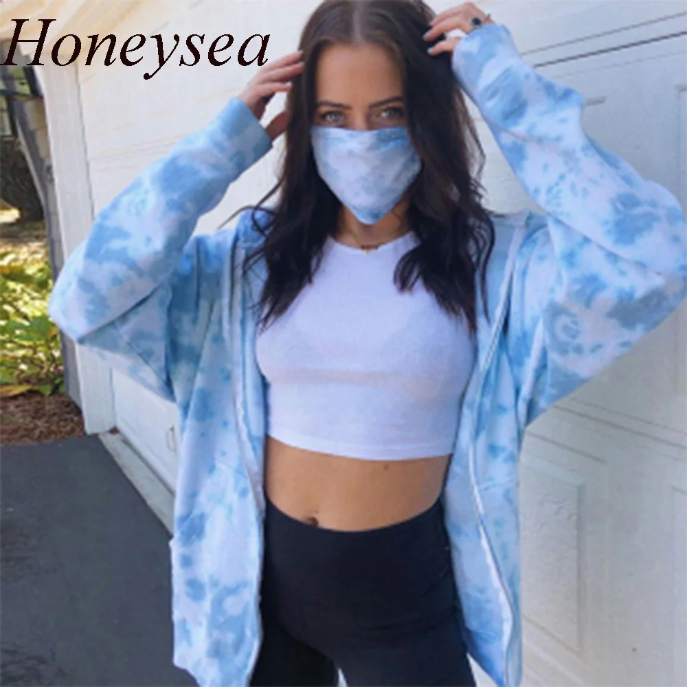 Tie-Dye Women's Hoodies Autumn Winter Female Hooded Casual Zipper Sweatshirt Tops Harajuku Oversized Ladies Girls Hoodie Hoodies
Tie-Dye Women's Hoodies Autumn Winter Female Hooded Casual Zipper Sweatshirt Tops Harajuku Oversized Ladies Girls Hoodie Hoodies
