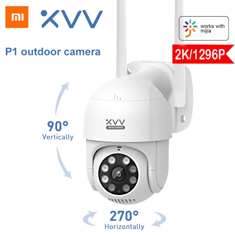 Уличная умная IP-камера Xiaomi P1, 1080P, поворотная Wi-Fi вебкамера, камера безопасности с обнаружением гуманоидов, работает с приложением Mi Home
Уличная умная IP-камера Xiaomi P1, 1080P, поворотная Wi-Fi вебкамера, камера безопасности с обнаружением гуманоидов, работает с приложением Mi Home