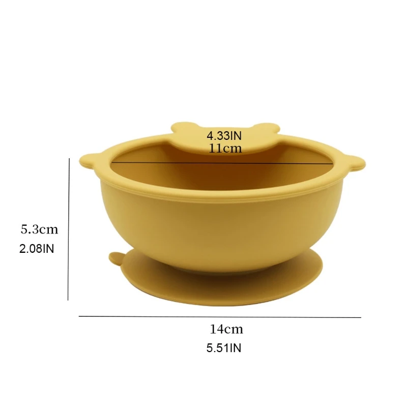 50LE 2Pcs BPA Free Silicone Waterproof Baby Suction Bowl Training Spoon Set Tableware
50LE 2Pcs BPA Free Silicone Waterproof Baby Suction Bowl Training Spoon Set Tableware