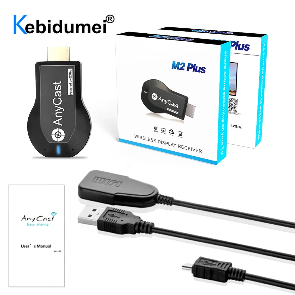Для ТВ-приставки Anycast M2 Plus экран зеркального отображения совместимый с HDMI