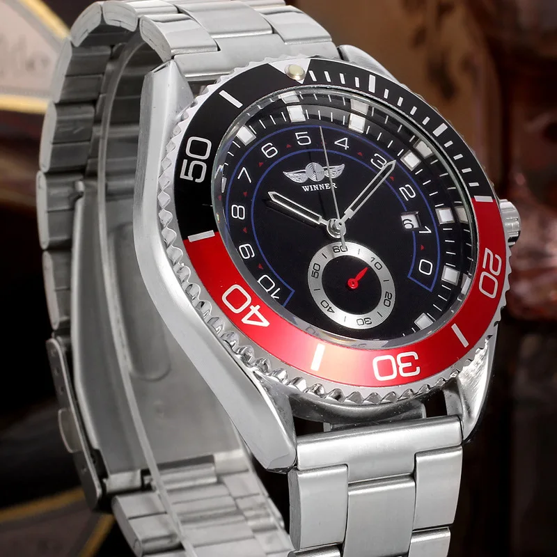 Часы наручные Winner Мужские автоматические, модные механические, с секундомером
Часы наручные Winner Мужские автоматические, модные механические, с секундомером
