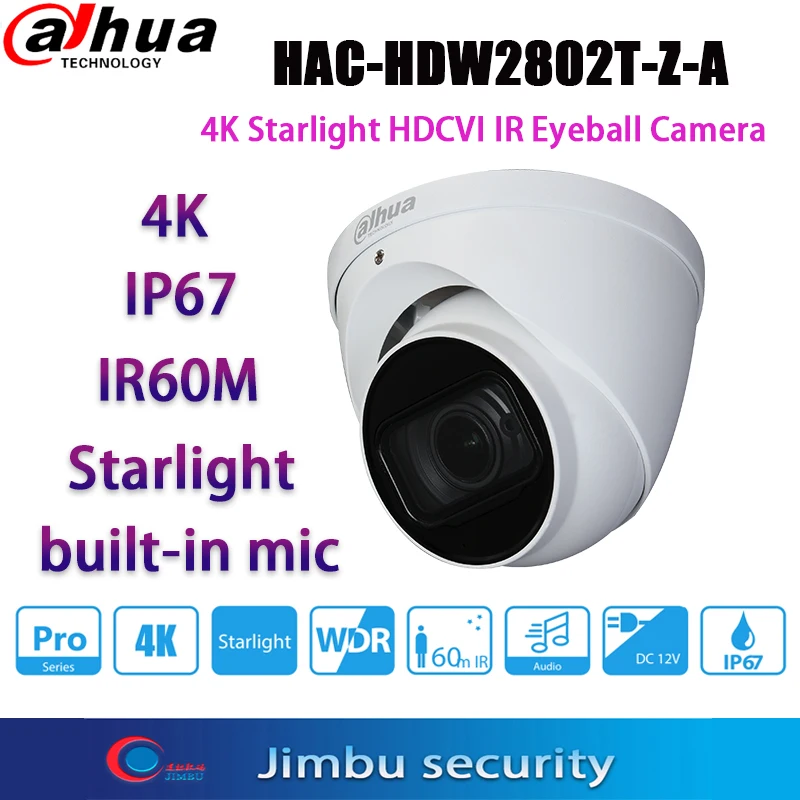 Dadua 8MP 4K HDCVI HAC-HDW2802T-Z-A IR60m Starlight Audio built-in mic 120dB True WDR 3DNR Indoor Eyeball Coaxial Camera
Dadua 8MP 4K HDCVI HAC-HDW2802T-Z-A IR60m Starlight Audio built-in mic 120dB True WDR 3DNR Indoor Eyeball Coaxial Camera