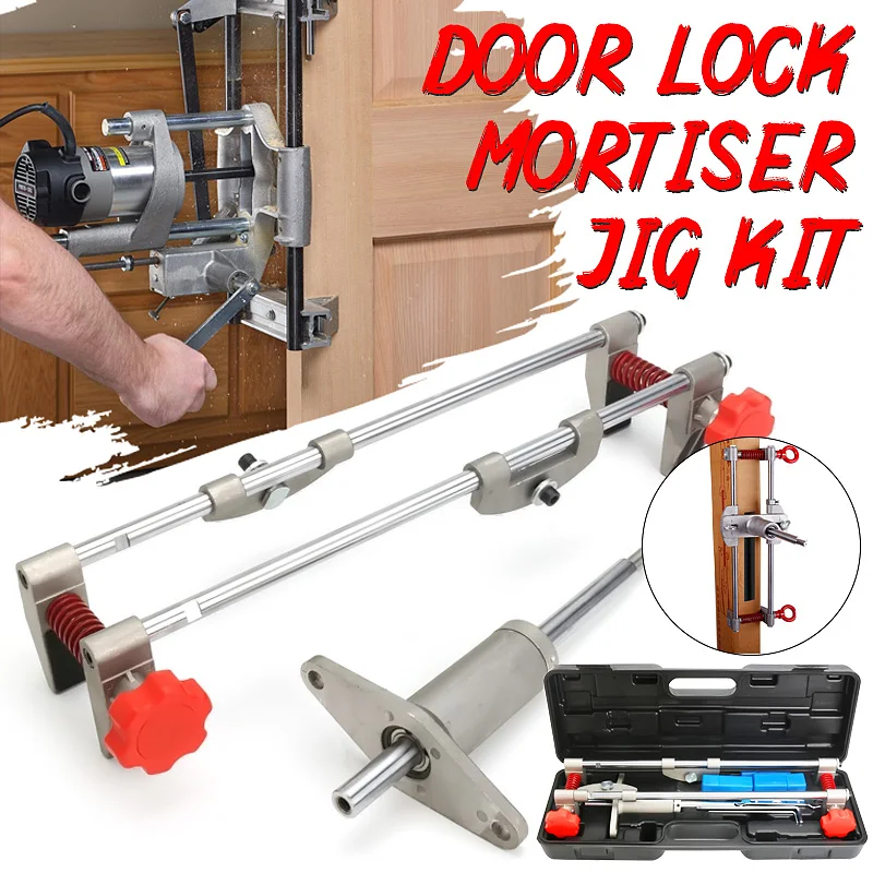 NEW 18x22x25cm 8 Pcs Mortice Door Fitting Jig Lock Mortiser Key JIG1 With 3 Cutters Case Tool Maintenance Set
NEW 18x22x25cm 8 Pcs Mortice Door Fitting Jig Lock Mortiser Key JIG1 With 3 Cutters Case Tool Maintenance Set