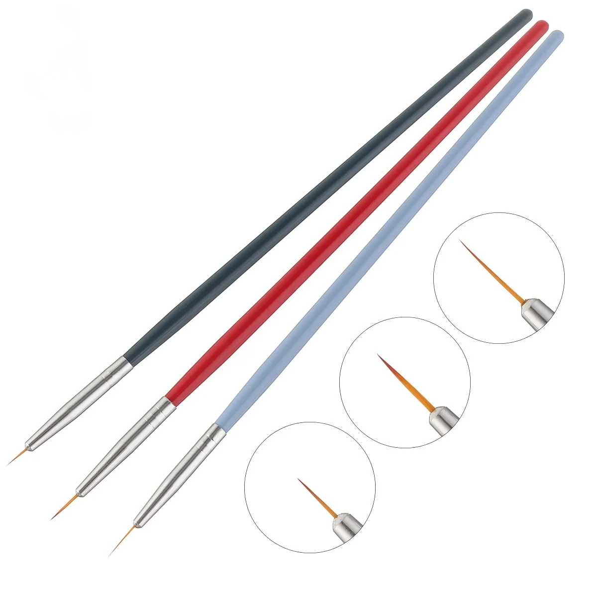 3pcs/Set Nail Art Line Painting Pen Slim 3D Tips Acrylic UV Gel Brushes Drawing Colorful Line Grid Design Nail Manicure Tools
3pcs/Set Nail Art Line Painting Pen Slim 3D Tips Acrylic UV Gel Brushes Drawing Colorful Line Grid Design Nail Manicure Tools