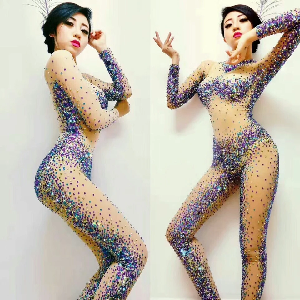 Sparkly Rhinestones Rompers Women's Jumpsuit Sexy Bodysuit Performance Party Celebrate Nightclub Singer Jazz DJ Dance Costumes
Sparkly Rhinestones Rompers Women's Jumpsuit Sexy Bodysuit Performance Party Celebrate Nightclub Singer Jazz DJ Dance Costumes