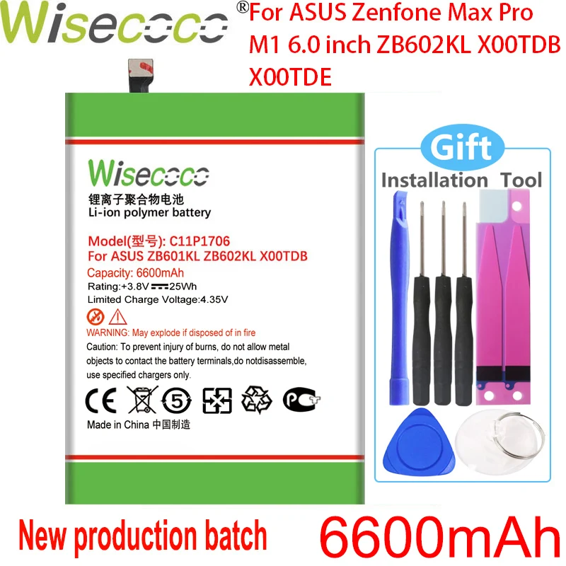 WISECOCO Новый C11P1706 батарея для ASUS Zenfone Max Pro M1 6,0 дюймов ZB601KL ZB602KL X00TDB X00TDE мобильный телефон + подарок
WISECOCO Новый C11P1706 батарея для ASUS Zenfone Max Pro M1 6,0 дюймов ZB601KL ZB602KL X00TDB X00TDE мобильный телефон + подарок