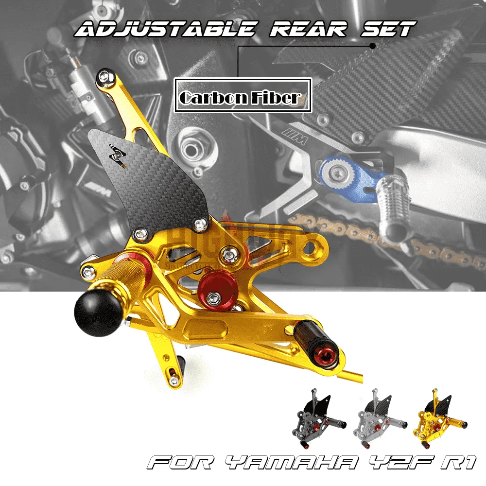 Motorcycle CNC Aluminum Carbon Rear Set Footrest Rearset Accessories For YAMAHA YZF-R1 2007-2008
Motorcycle CNC Aluminum Carbon Rear Set Footrest Rearset Accessories For YAMAHA YZF-R1 2007-2008