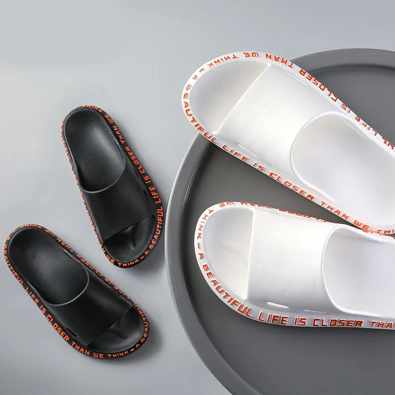 Summer Women Slippers Beach Slide Sandals Cute Words Alphabet Non-Slip Soft Sole Men Couple Laides Home Outdoor Shoes
Summer Women Slippers Beach Slide Sandals Cute Words Alphabet Non-Slip Soft Sole Men Couple Laides Home Outdoor Shoes