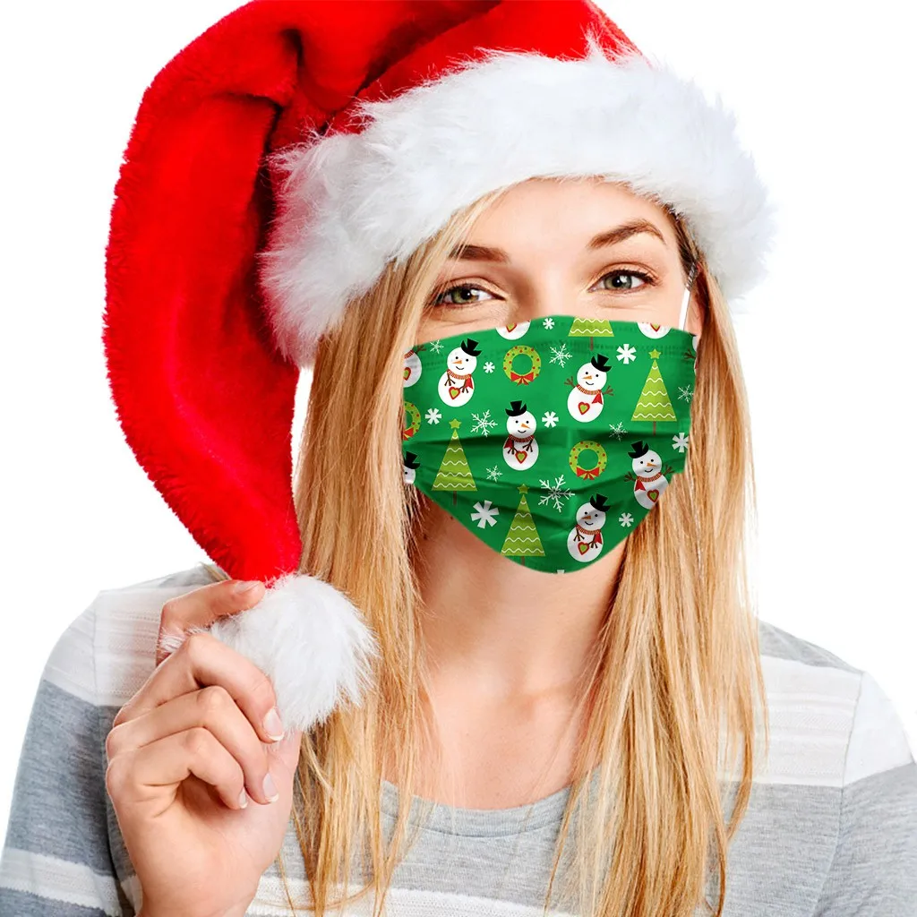 50/100pc Adults Disposable Christmas Cute Cartoon Print 3-layer Ply Filter Mask Breathable Earloop Masks Mascarilla
50/100pc Adults Disposable Christmas Cute Cartoon Print 3-layer Ply Filter Mask Breathable Earloop Masks Mascarilla