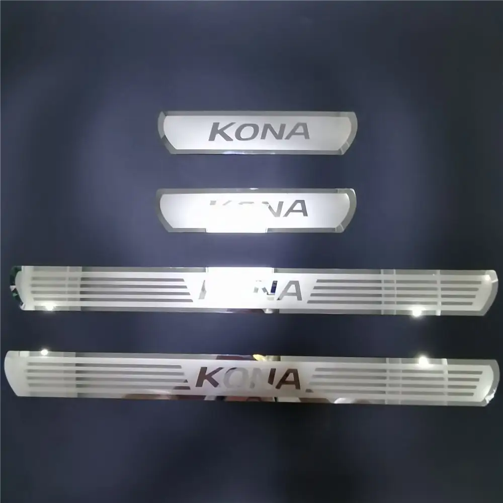 Накладка на порог из нержавеющей стали для Hyundai KONA 2017-2020 2021 2022 
Накладка на порог из нержавеющей стали для Hyundai KONA 2017-2020 2021 2022