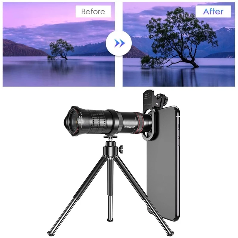 Universal 15-45X Clip-On Telephoto Telescope Camera Mobile Phone Zoom lens Tripo D08A
Universal 15-45X Clip-On Telephoto Telescope Camera Mobile Phone Zoom lens Tripo D08A
