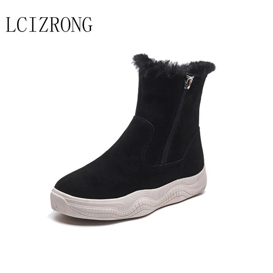 LCIZRONG Women Ankle Boots 2019 Winter Snow Boots Warm Woman Genuine Leather Shoes Solid Color Fashion Boots Warm Female Boots
LCIZRONG Women Ankle Boots 2019 Winter Snow Boots Warm Woman Genuine Leather Shoes Solid Color Fashion Boots Warm Female Boots