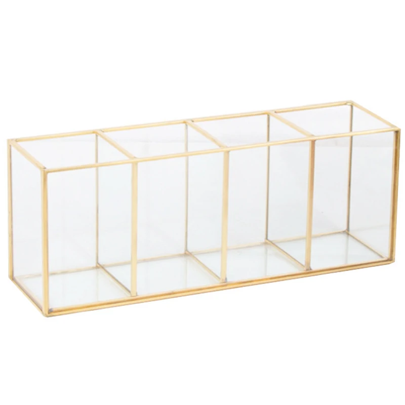 Luxury Clear Glass Makeup Box Cosmetic Storage Box Makeup Brushes Organizer Pencil Lipstick Holder Makeup Tools Organizer Case
Luxury Clear Glass Makeup Box Cosmetic Storage Box Makeup Brushes Organizer Pencil Lipstick Holder Makeup Tools Organizer Case